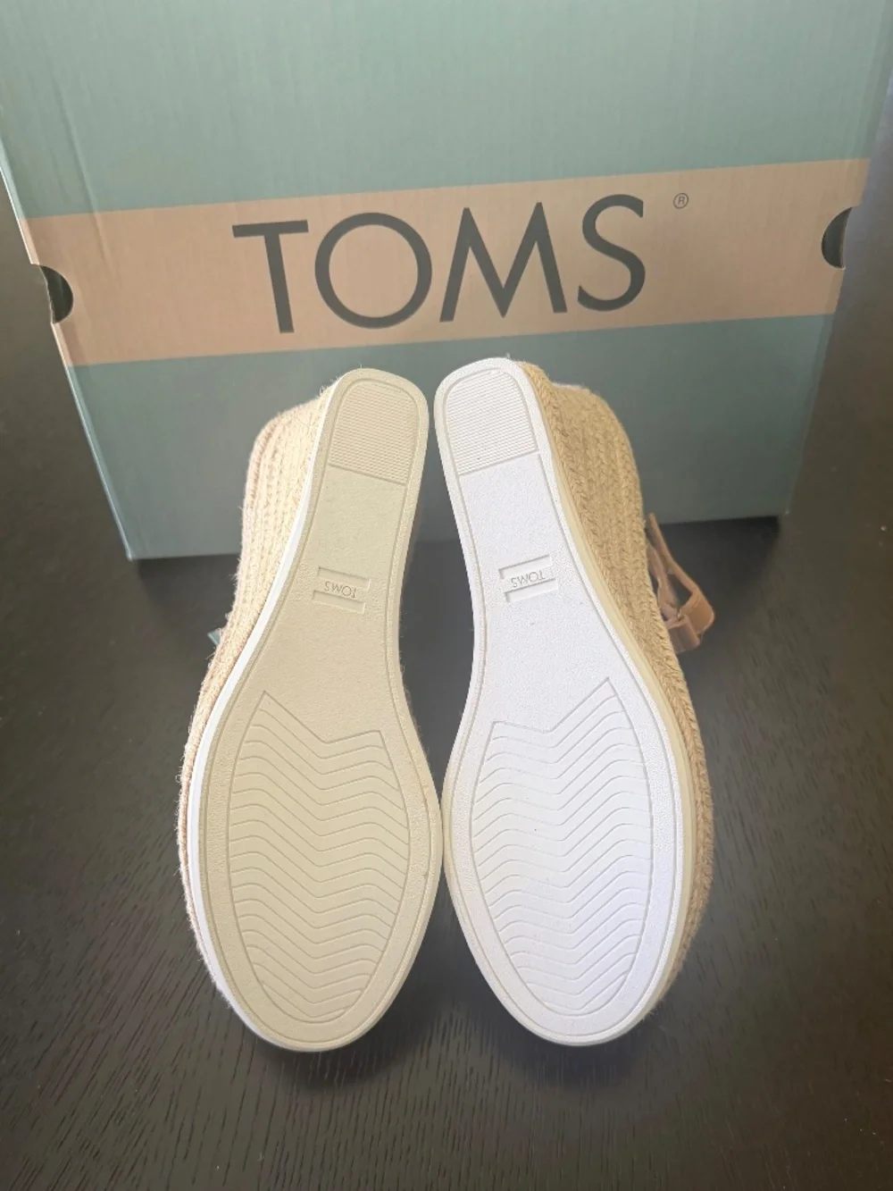 New 💝 TOMs Marisol Leopard Print Espadrille Wedge Sandals